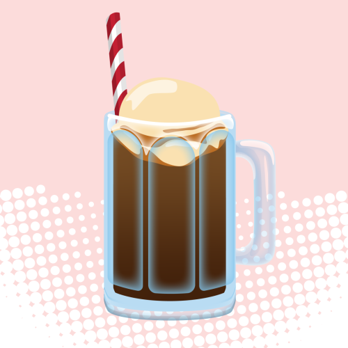 Root-Beer-Float-with-pink-and-dots